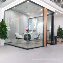 Shaneok Wholesale Double Glass Office Partition Wall with Aluminum Profile